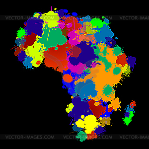 Africa map - vector clipart