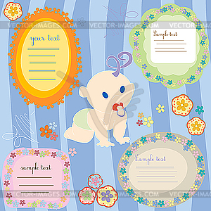 Baby cards - vector image