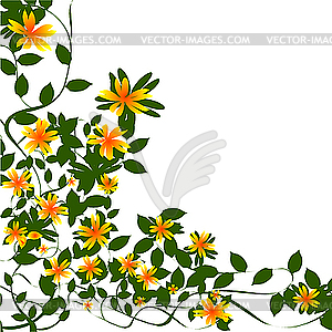 Border floral - vector clipart