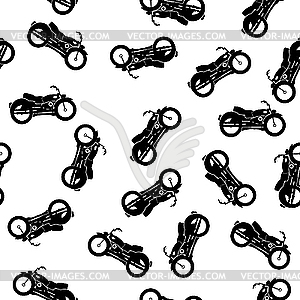 Vintage motorbikes - vector clipart