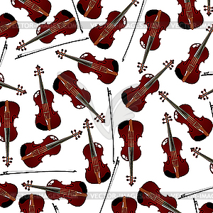 Brown violins - vector clip art