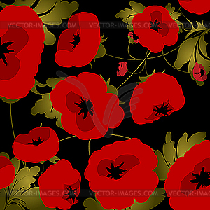 Poppies - vector image