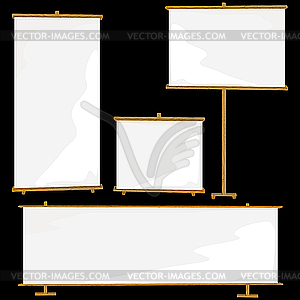 Баннеры-скроллы для презентаций - иллюстрация в векторе