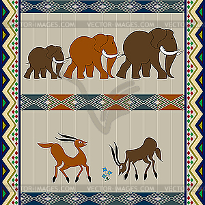 African background design - vector clip art