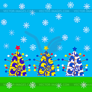 Christmas card - vector image