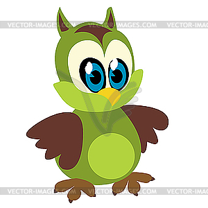 Funny Owl Vector Clipart