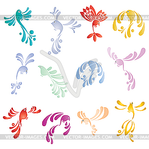 Tweet birds - vector clipart / vector image