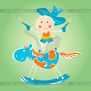 Little kid - vector clip art