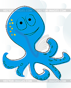 Octopus - royalty-free vector clipart