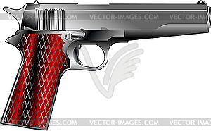 Small pistol - vector image