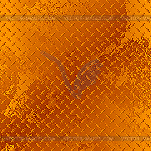 Rusted diamond plate - vector image