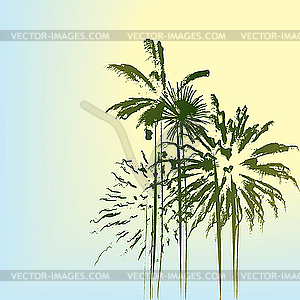 Palm trees - vector image