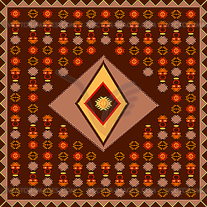 African carpet - vector clipart