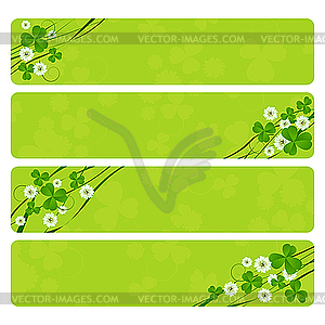 St. Patrick headers - vector image