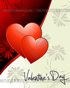 Valentine`s day wallpaper - vector clipart