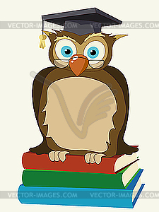 Wise owl - vector image