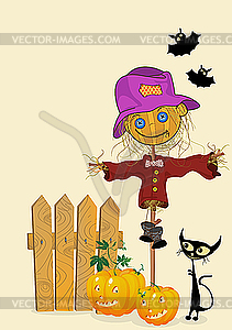 Celebration Halloween card  - vector image