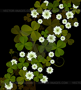 Clover background - vector clipart