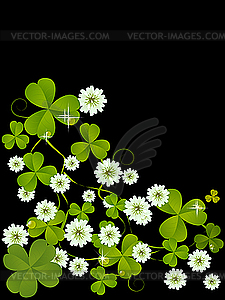 Clover card - vector image