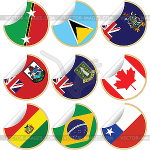 Collection of stickers/labels - vector image