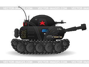 Cartoon tank - vector image