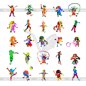 Kids kids kids - vector image