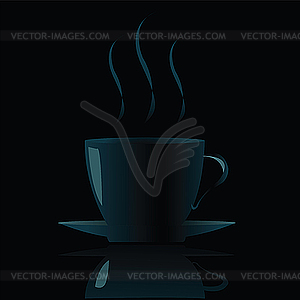 Dark coffe - vector image