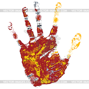 Hand print  - vector clipart