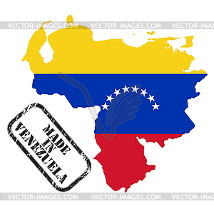 Сделано в Венесуэле - векторный клипарт EPS