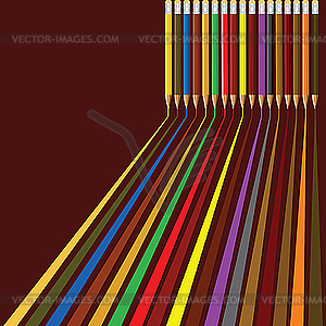Colored pencils - vector clipart
