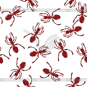 Red ants - stock vector clipart