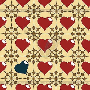 Heart pattern - vector clipart