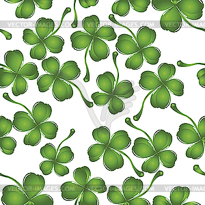 Clover pattern - vector image