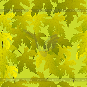 Grape leaves seamless pattern - vector clipart