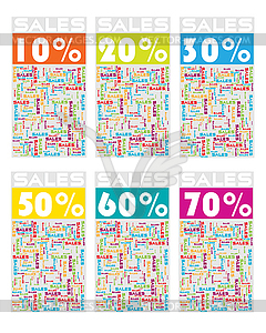 Sales card - vector clipart