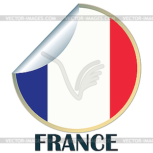 France Sticker - vector clip art