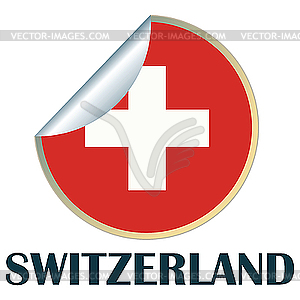 Switzerland Sticker - vector image