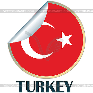 Turkey Sticker - vector image