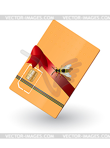 Phone card - vector image