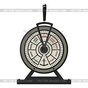 Retro brass ships telegraph - vector EPS clipart