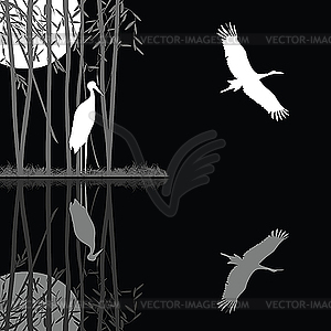 Storks - vector clipart