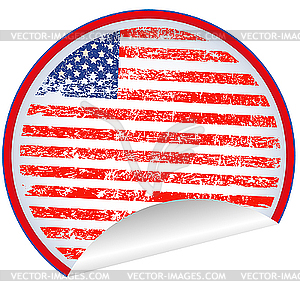 USA label - vector clipart