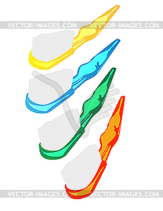 Toothbrushes - vector clipart