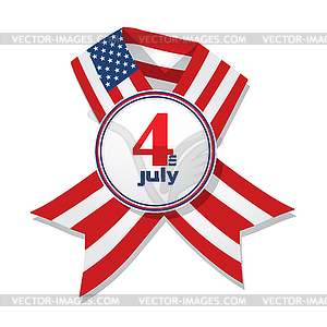 Independence Day badge - vector image