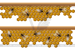Bee hive pattern - vector clipart