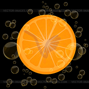 Orange slice - vector image