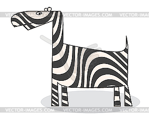 Zebra - vector clip art