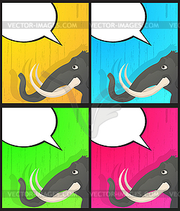 Elephant said - vector clip art