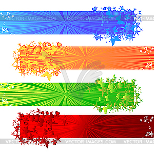 Multicolor banners - royalty-free vector image