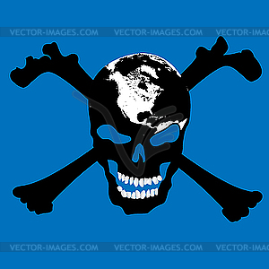 Pirate skull  - vector clipart